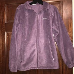 COLUMBIA Fleece Purple ZIP Up